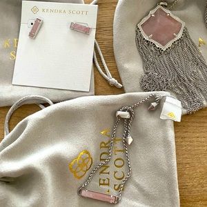 Kendra Scott Lady Rose Quarts set NWT